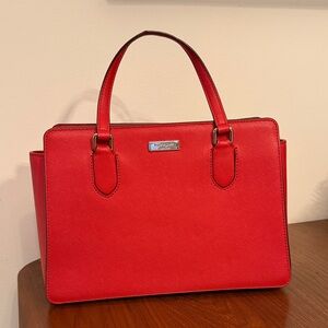 Kate Spade Red Leather Satchel
